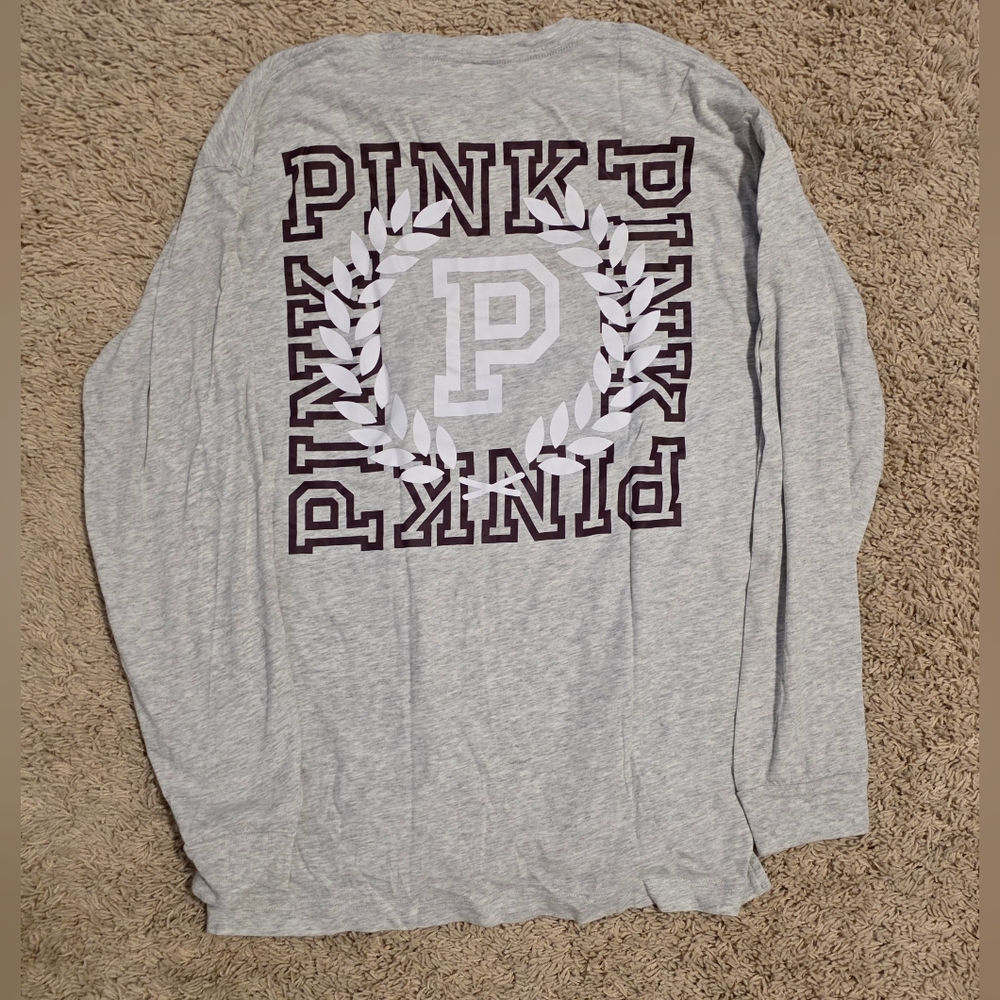 PINK Victoria's Secret Heather Gray Tee